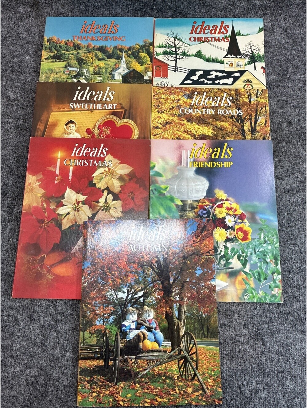 Vintage Ideals Magazine Christmas Thanksgiving Fall Valentines Lot Of 7